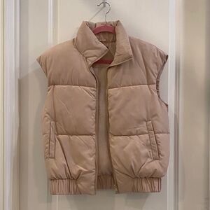 Love Token Tan Puffer Vest